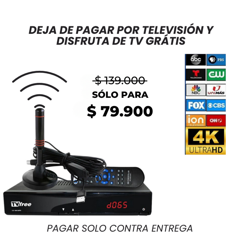 Antena HDTV TDT [MUCHOS CANALES]  - Funciona en todos los televisores