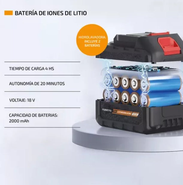 Smashwash™ Hidrolavadora portátil  con 2 Baterías - [PROMOCIÓN DISPONIBLE SOLO HOY]