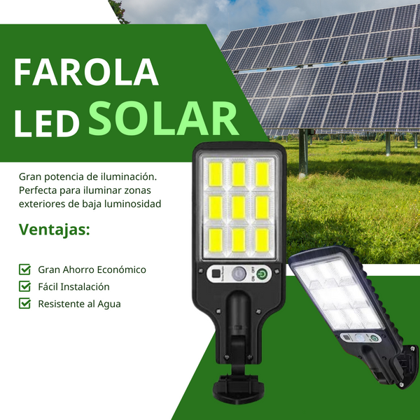 LuzMax™ con Control – Iluminación solar potente y eficiente