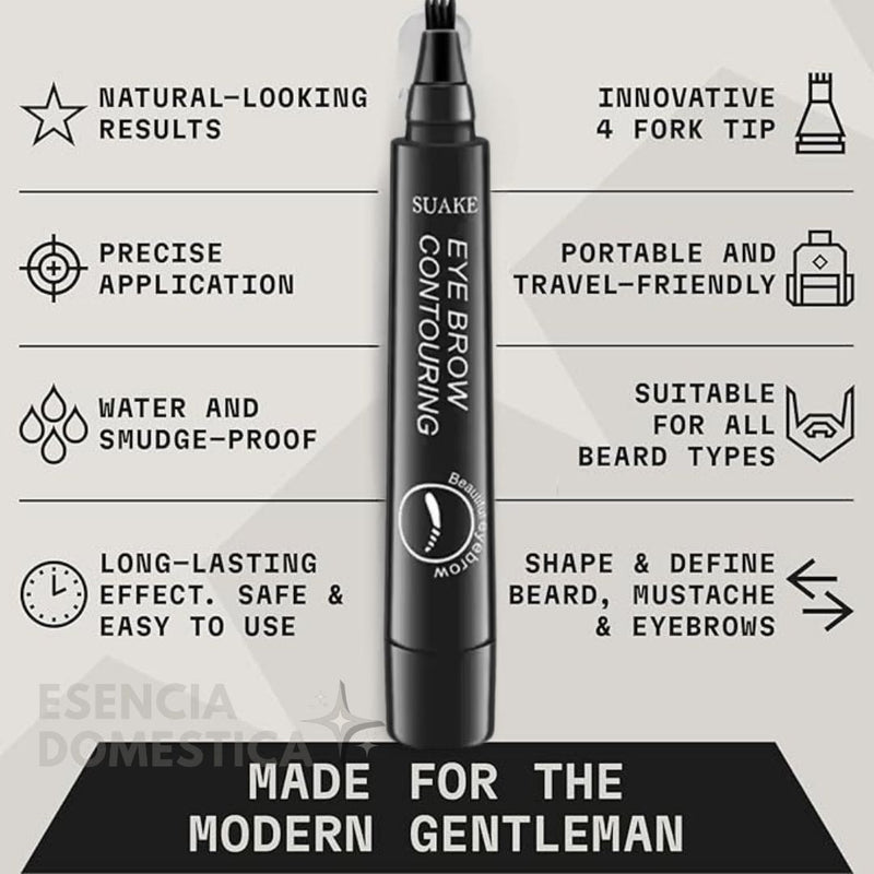 Oferta Única 2x1 🏷️ PerfectDefine™ | Lápiz 3 en 1 para Cejas, Barba y Espacios Cabello.