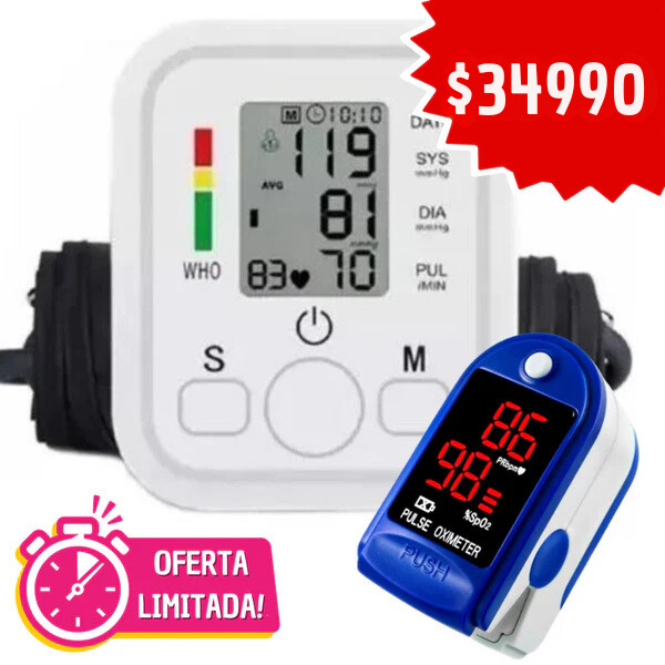 VitaCheck™ Pack Oxímetro + Monitor de Presión Digital: ¡Cuida tu Salud en Casa! 🏥  - [PROMOCIÓN DISPONIBLE SOLO HOY]