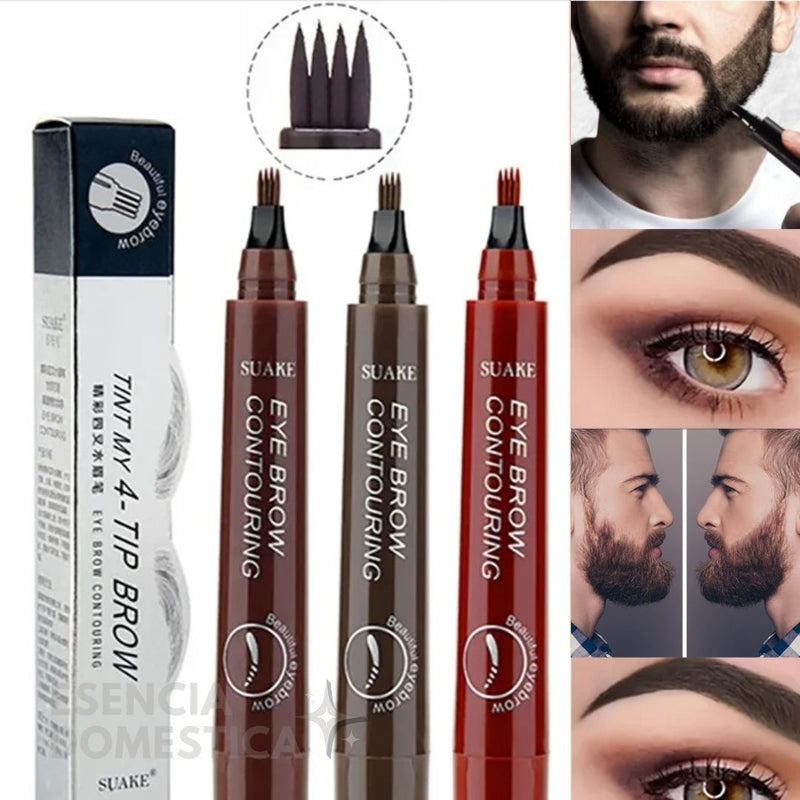 Oferta Única 2x1 🏷️ PerfectDefine™ | Lápiz 3 en 1 para Cejas, Barba y Espacios Cabello.