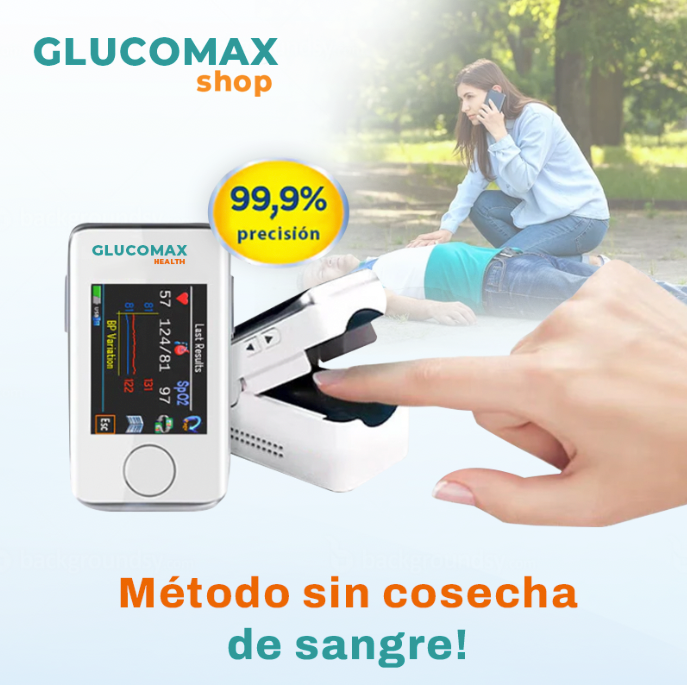 GlucoMax™ Medidor Láser No Invasivo  [PRECISIÓN DEL 99,9%]