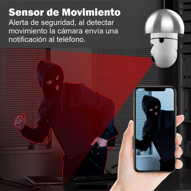 TotalView™ Cámara Bombillo De Seguridad 360° Giratoria - [PROMOCIÓN DISPONIBLE SOLO HOY]