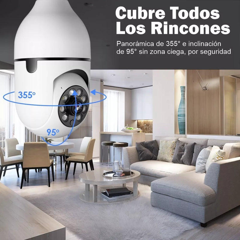 TotalView™ Cámara Bombillo De Seguridad 360° Giratoria - [PROMOCIÓN DISPONIBLE SOLO HOY]