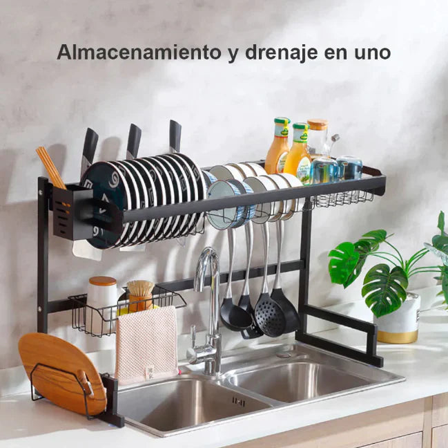 Estante Organizador y Escurridor de Trastes 85 cm - [PROMOCIÓN DISPONIBLE SOLO HOY]