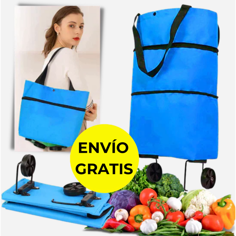 CarryShop™ Carrito de compra plegable 2 en 1