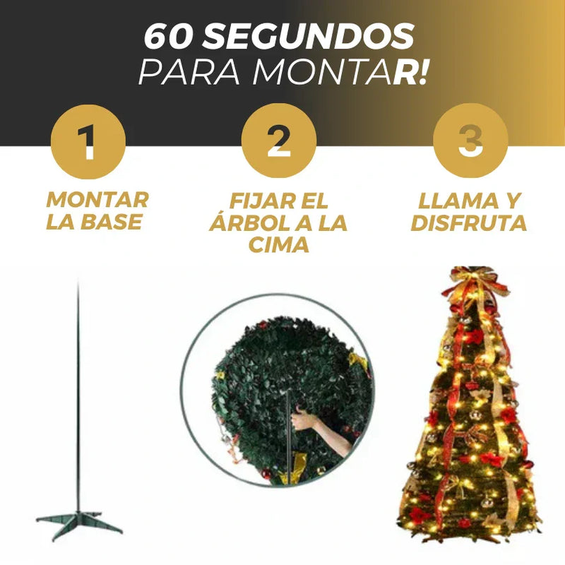 MagicTree™ Árbol De Navidad Retractil Premium + Decoración y Regalo Exclusivo!! [PROMOCIÓN DISPONIBLE SOLO HOY]