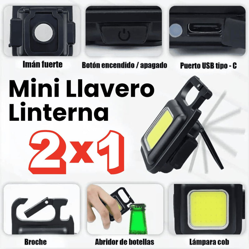 [Compre 1 y Reciba 2] MagicClip™ Mini Llavero Linterna LED - [PROMOCIÓN DISPONIBLE SOLO HOY]