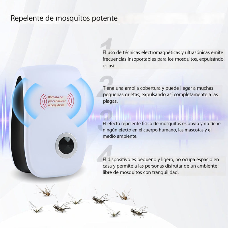 PestReject™ 🔊🐁Repelente Ultrasónico De Plagas - DESAPARECE TODAS LAS PLAGAS DE TU HOGAR PARA SIEMPRE