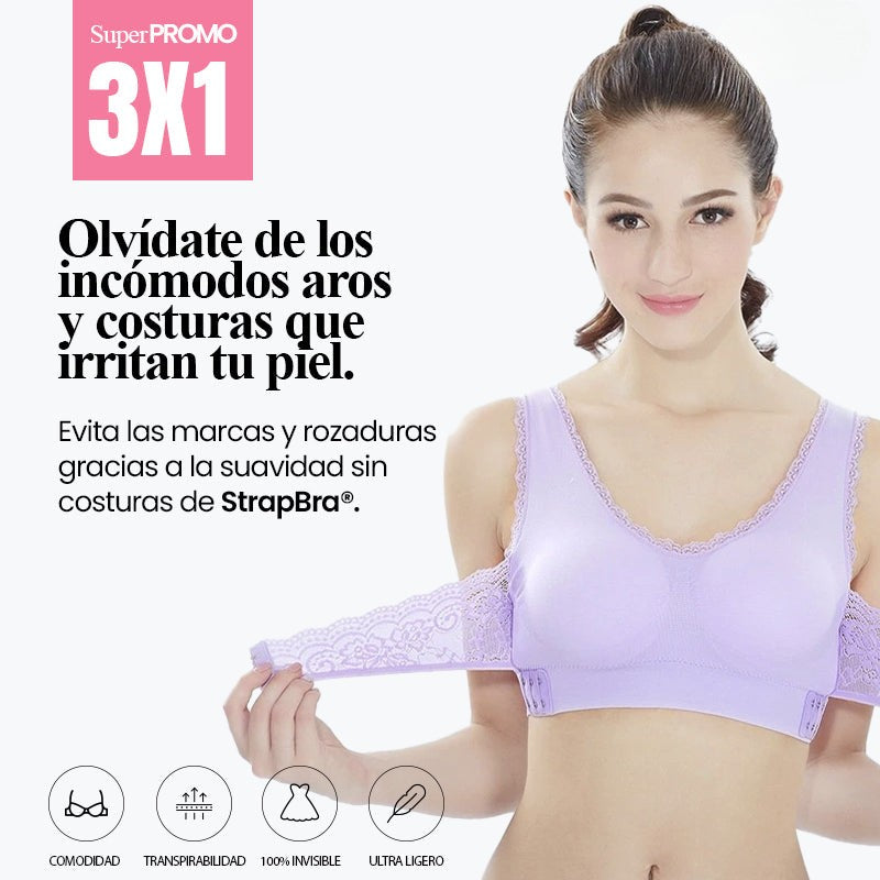 ¡COMPRA 1 Y LLÉVATE 3! BEIGE + BLANCO + NEGRO POR EL PRECIO DE UNO - StrapBra™