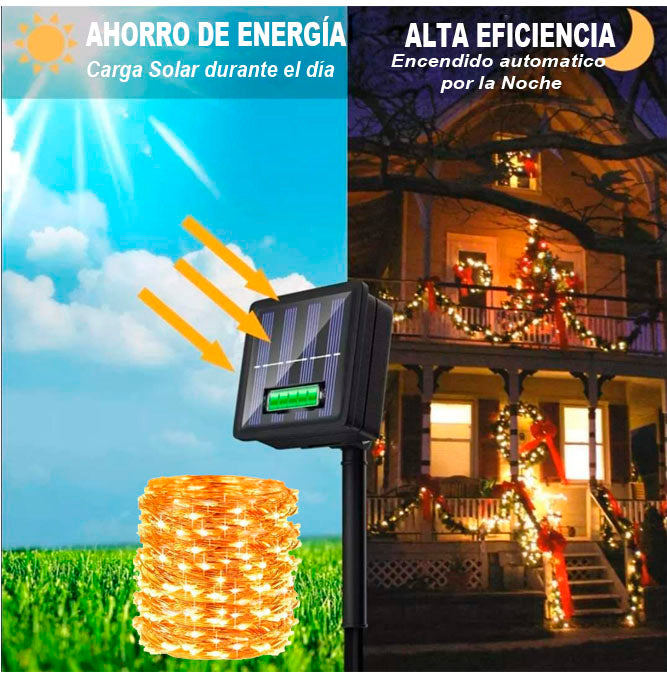 SolarGlow™ Guirnalda Solar 20 Metros - [PROMOCIÓN DISPONIBLE SOLO HOY]